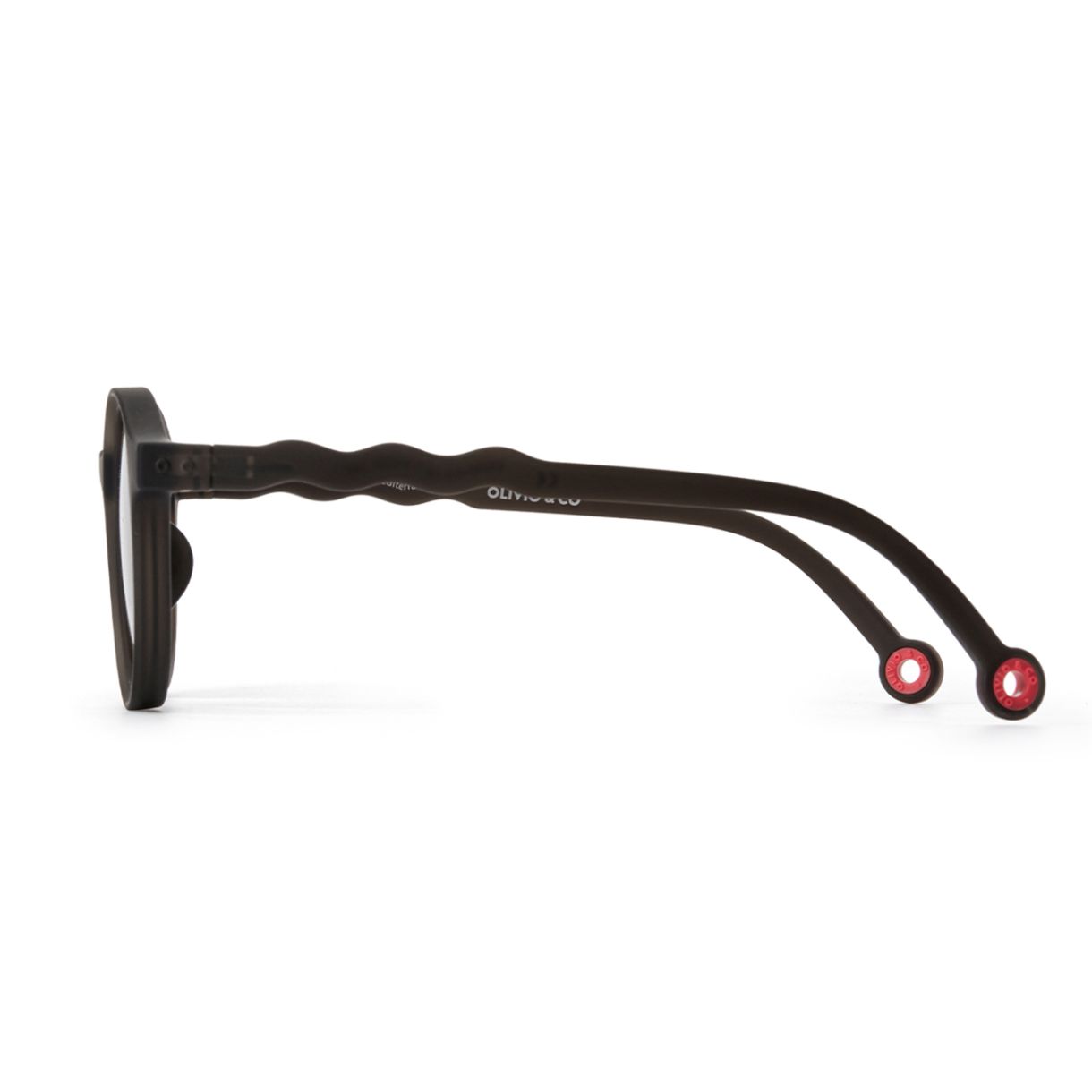 Children's oval sunglasses from 3 to 5 years. Color black