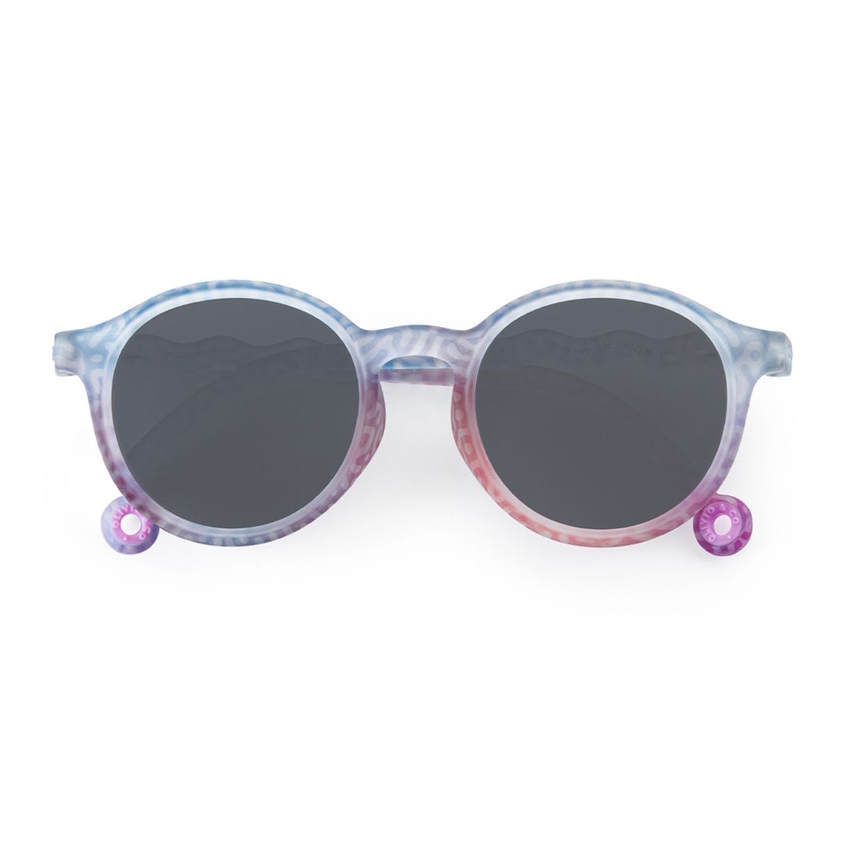 Children's oval sunglasses from 3 to 5 years old. Coral color