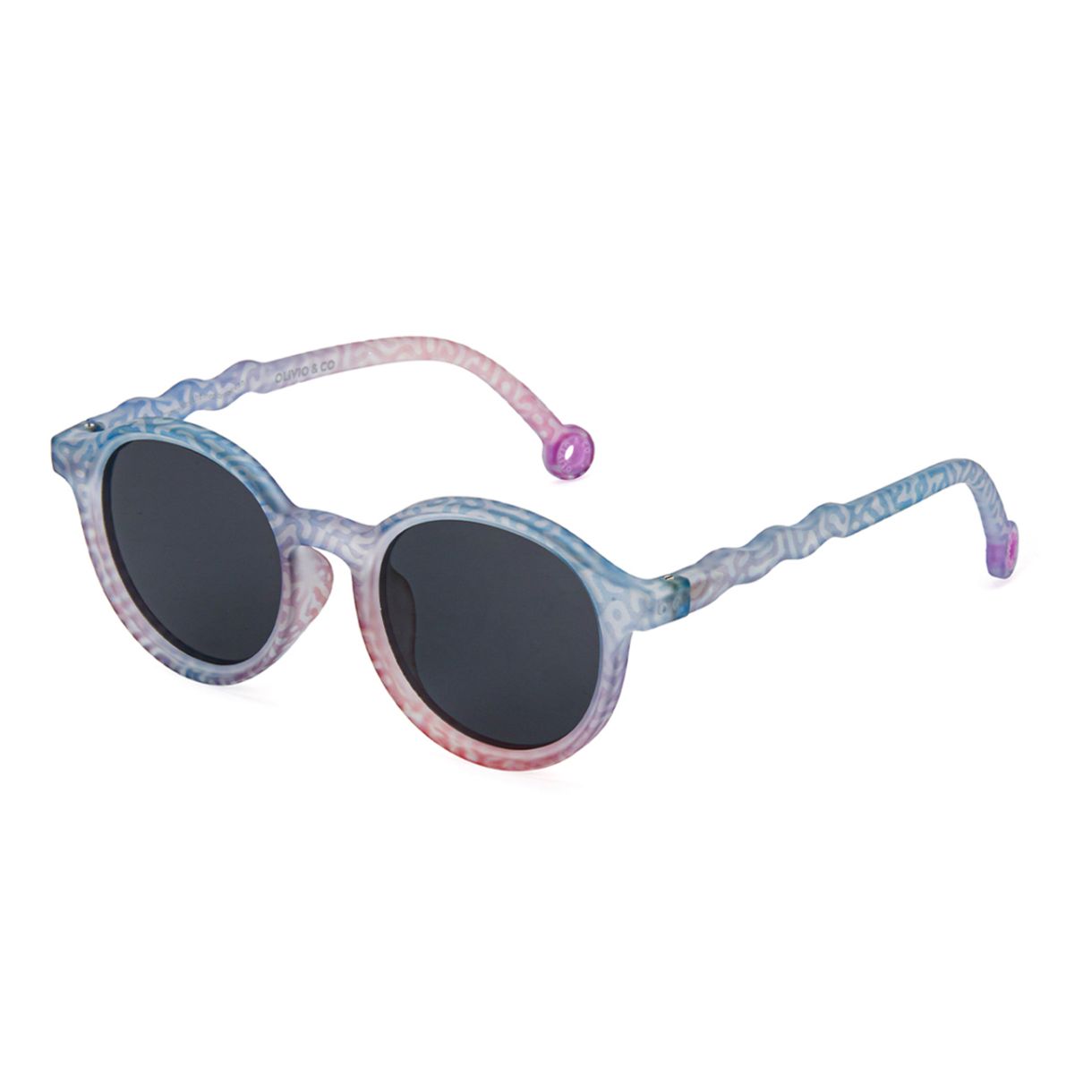 Children's oval sunglasses from 3 to 5 years old. Coral color