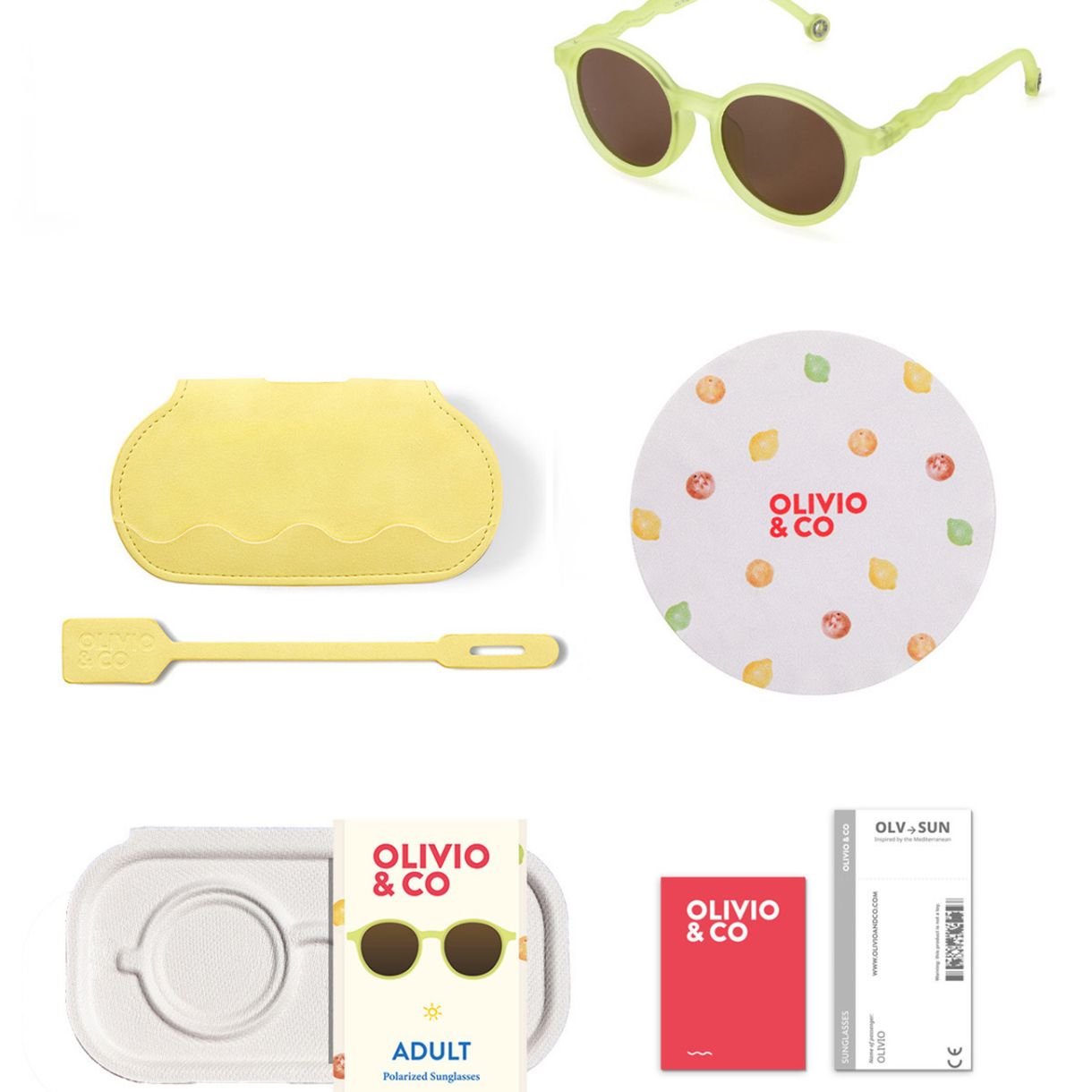 Oval sunglasses Color yellow