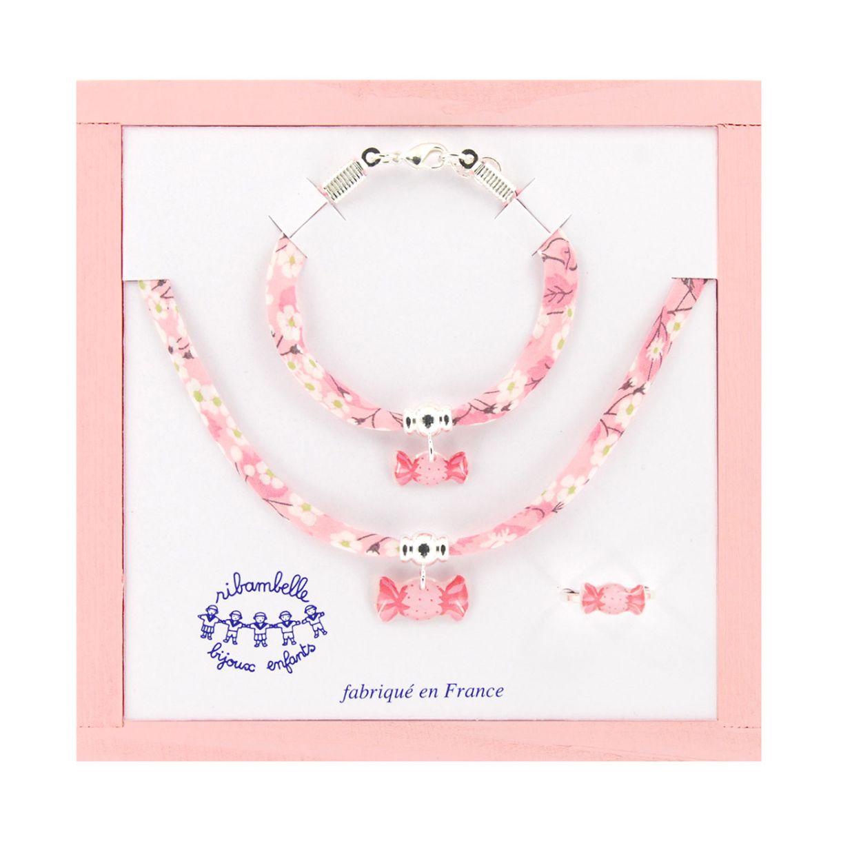 Candy bracelet, necklace and ring set