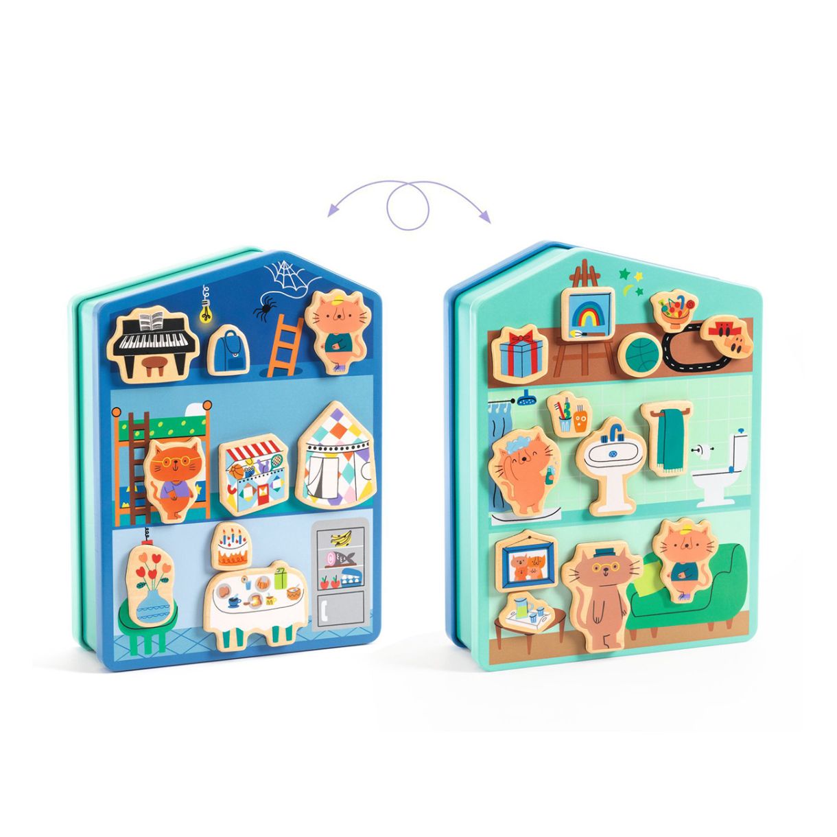 Игра с магнити къща