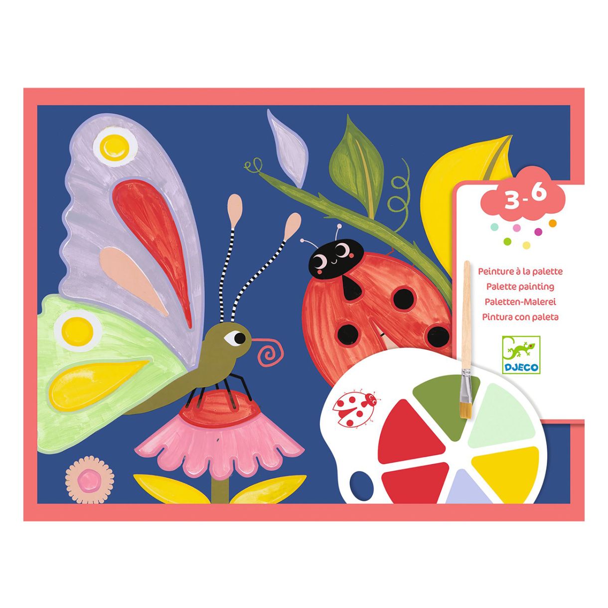 Комплект рисуване с палитра буболечки