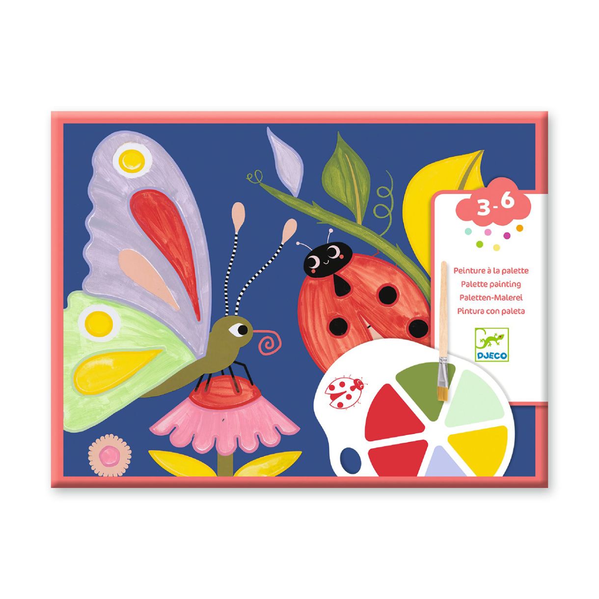 Комплект рисуване с палитра буболечки