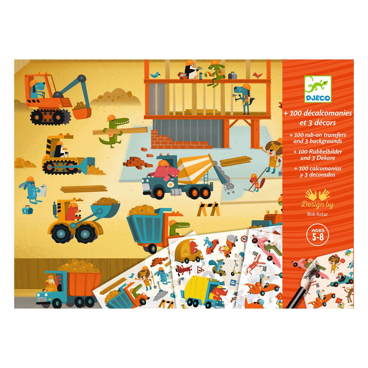 Decoration with vehicle decals on the street