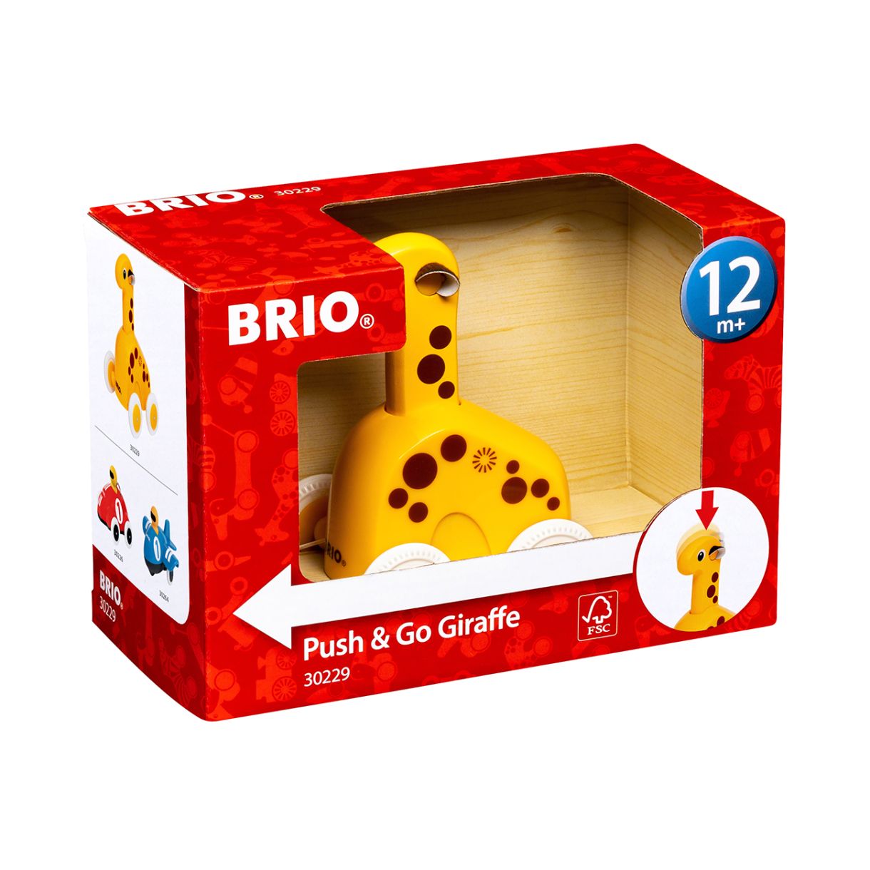 Играчка за бутане малко жирафче