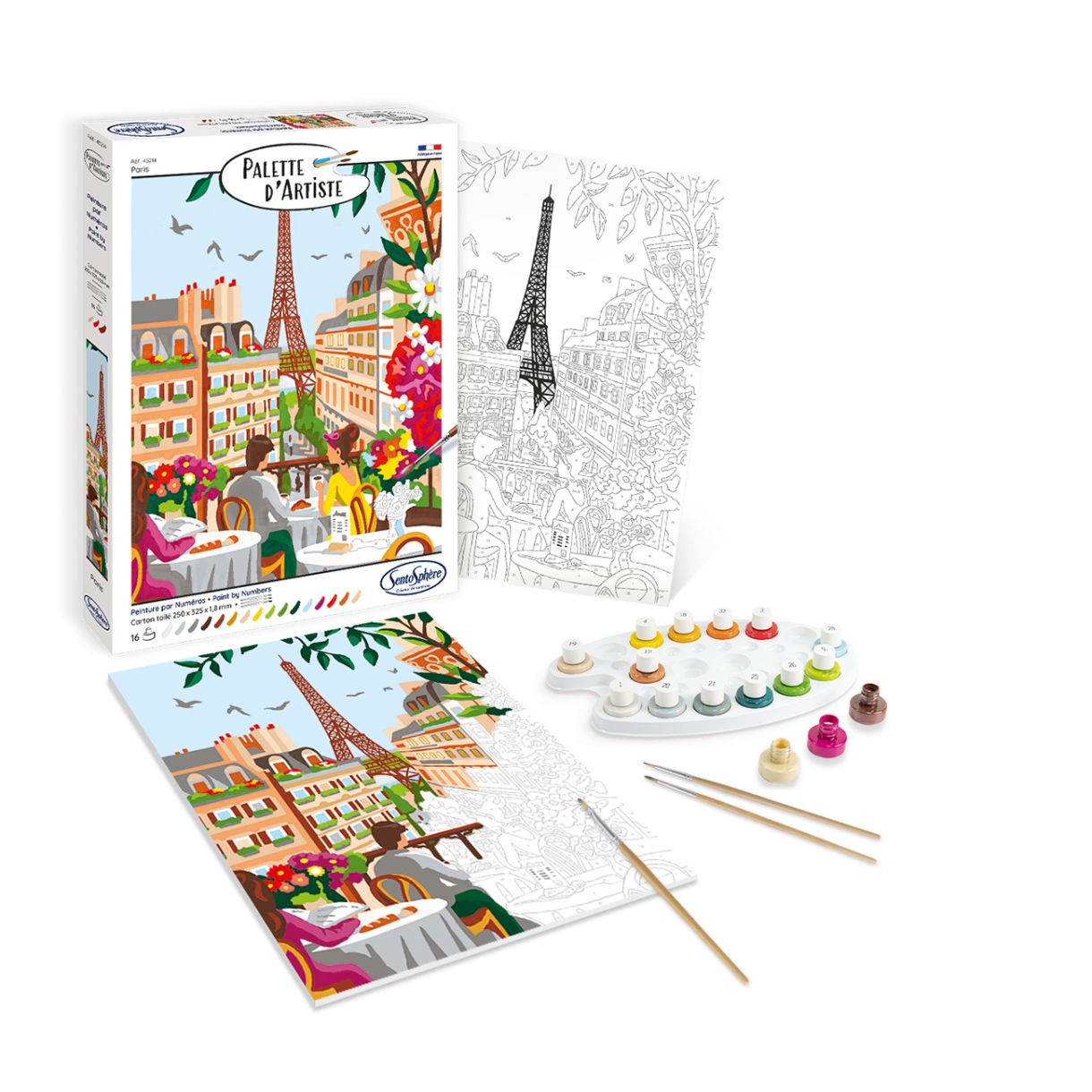 Оцветяване с цифри Париж