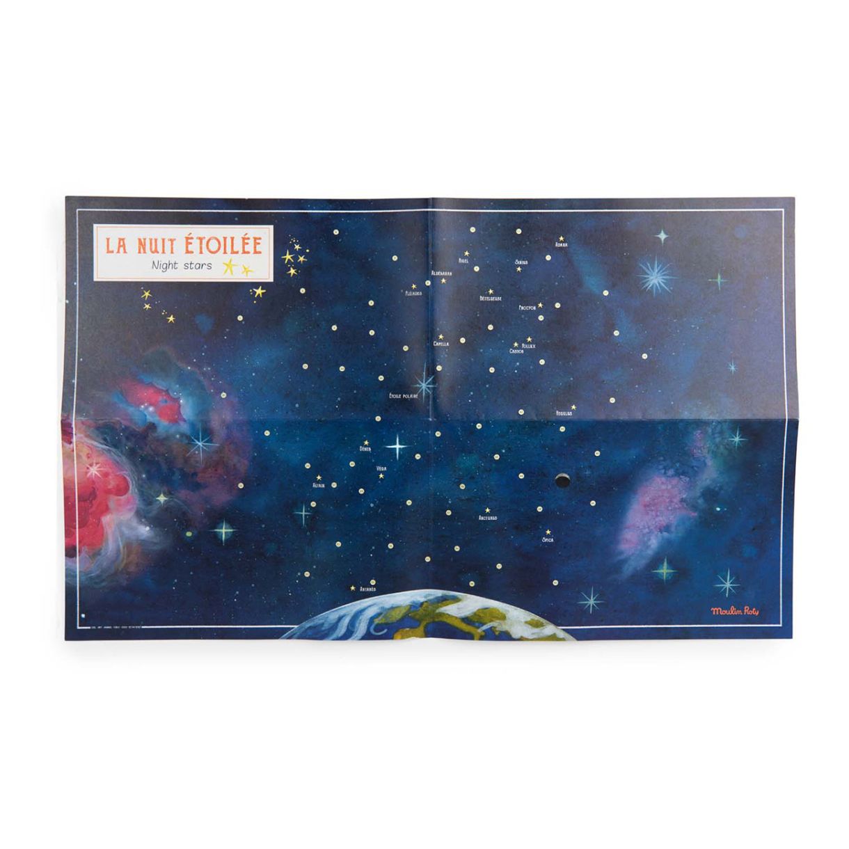 Constellation map with decals