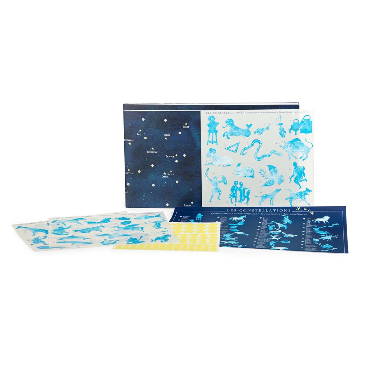 Constellation map with decals