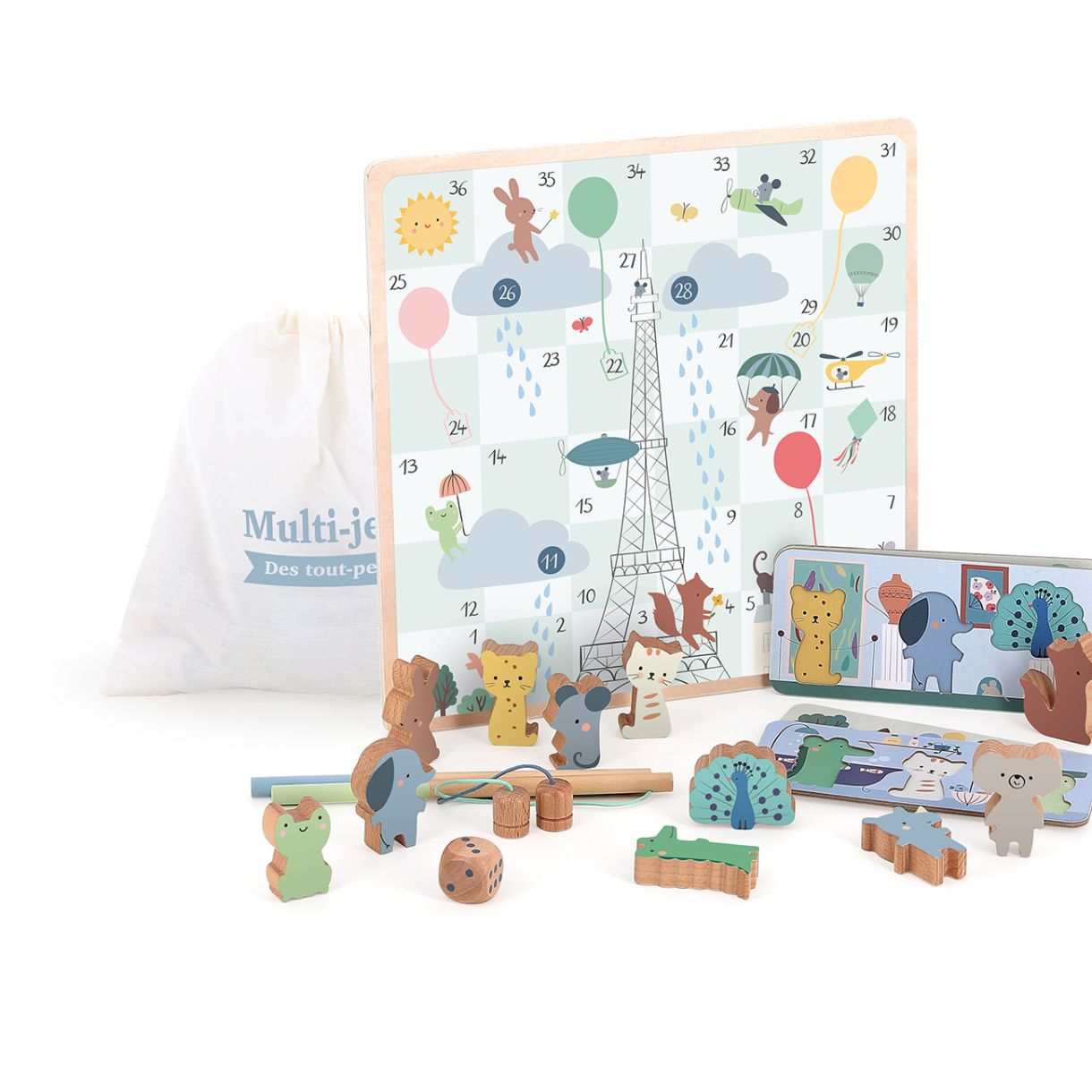 Set of 4 games for the little ones designed by Sarah Betz