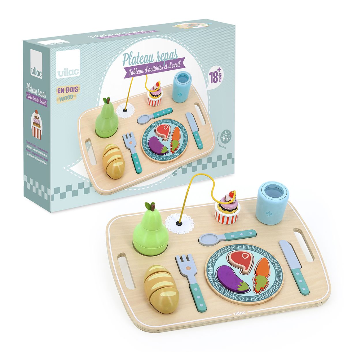 Activity toy feeding tray