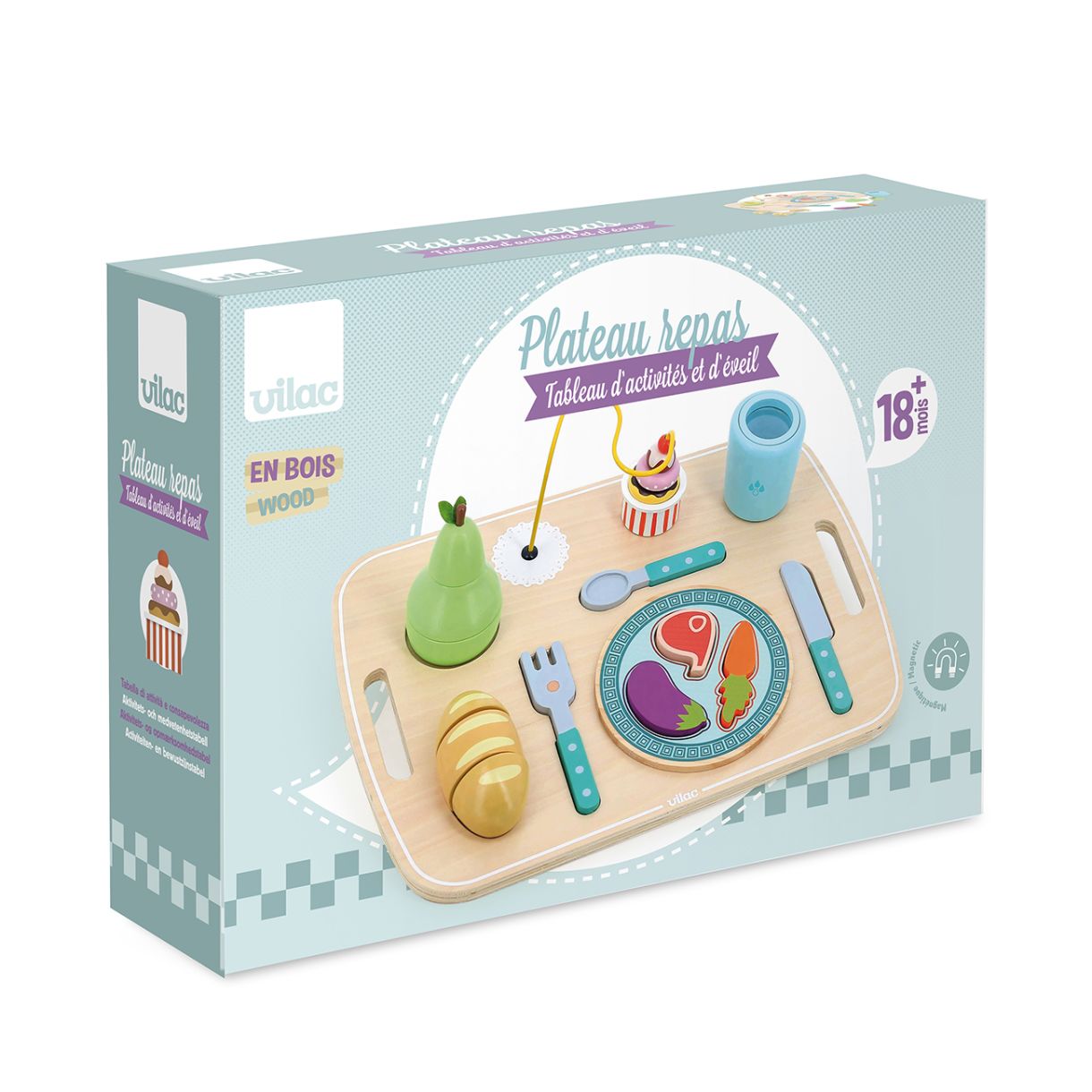 Activity toy feeding tray