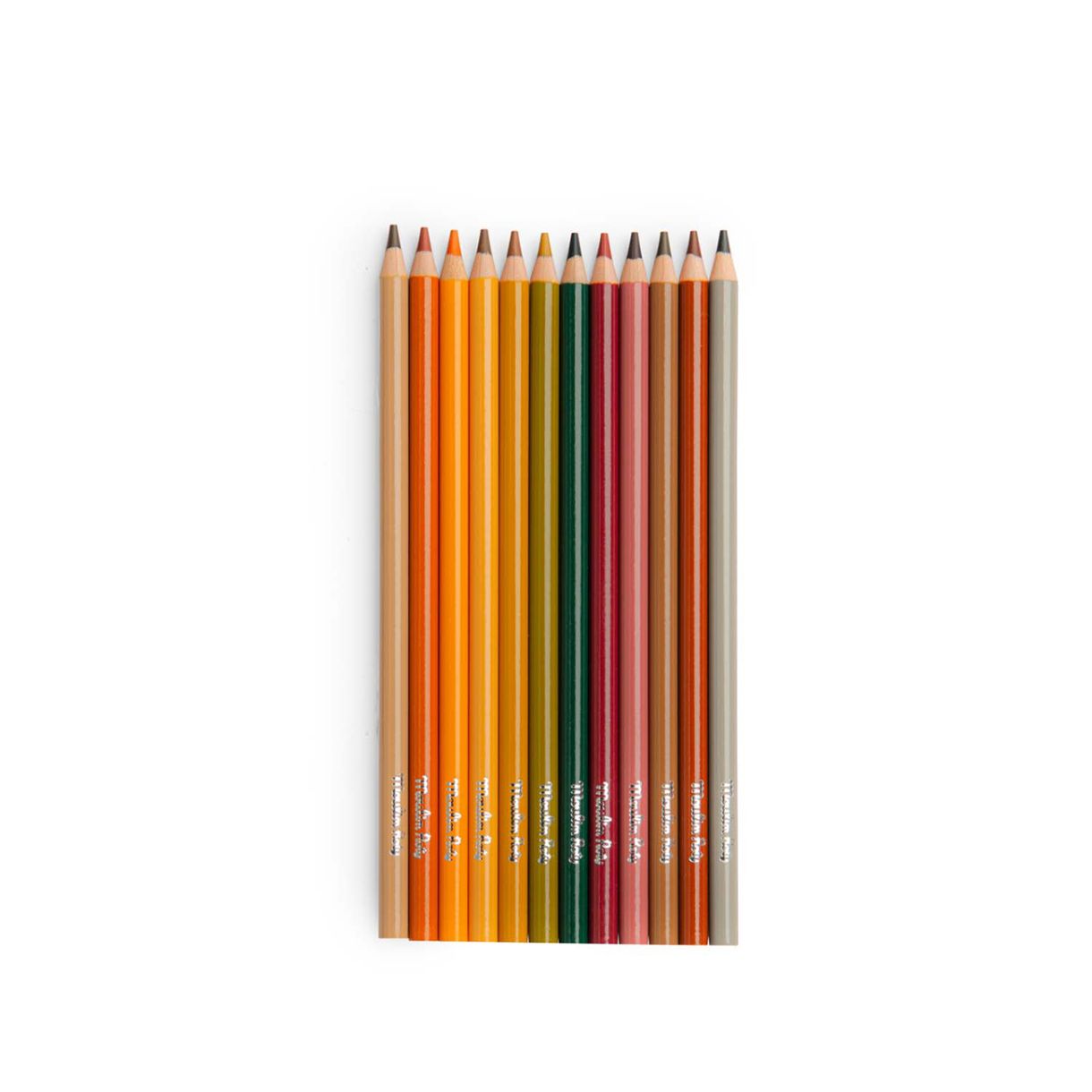 Pencils 12 colors with 3 coloring cards