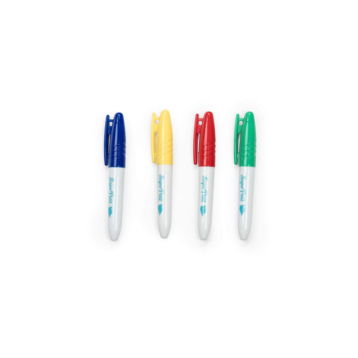 Mini silicone coloring set with 4 markers