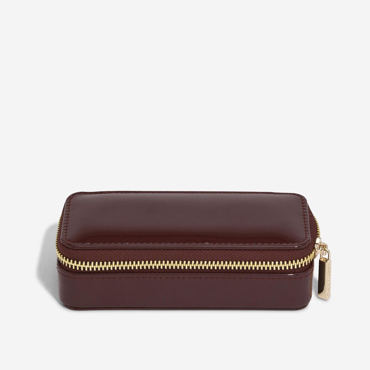 Travel Jewelry Box Lacquer Color Dark Red