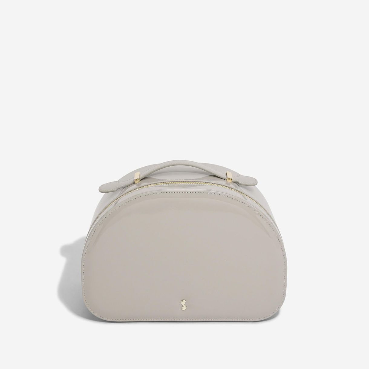 Cosmetic bag varnish Color beige