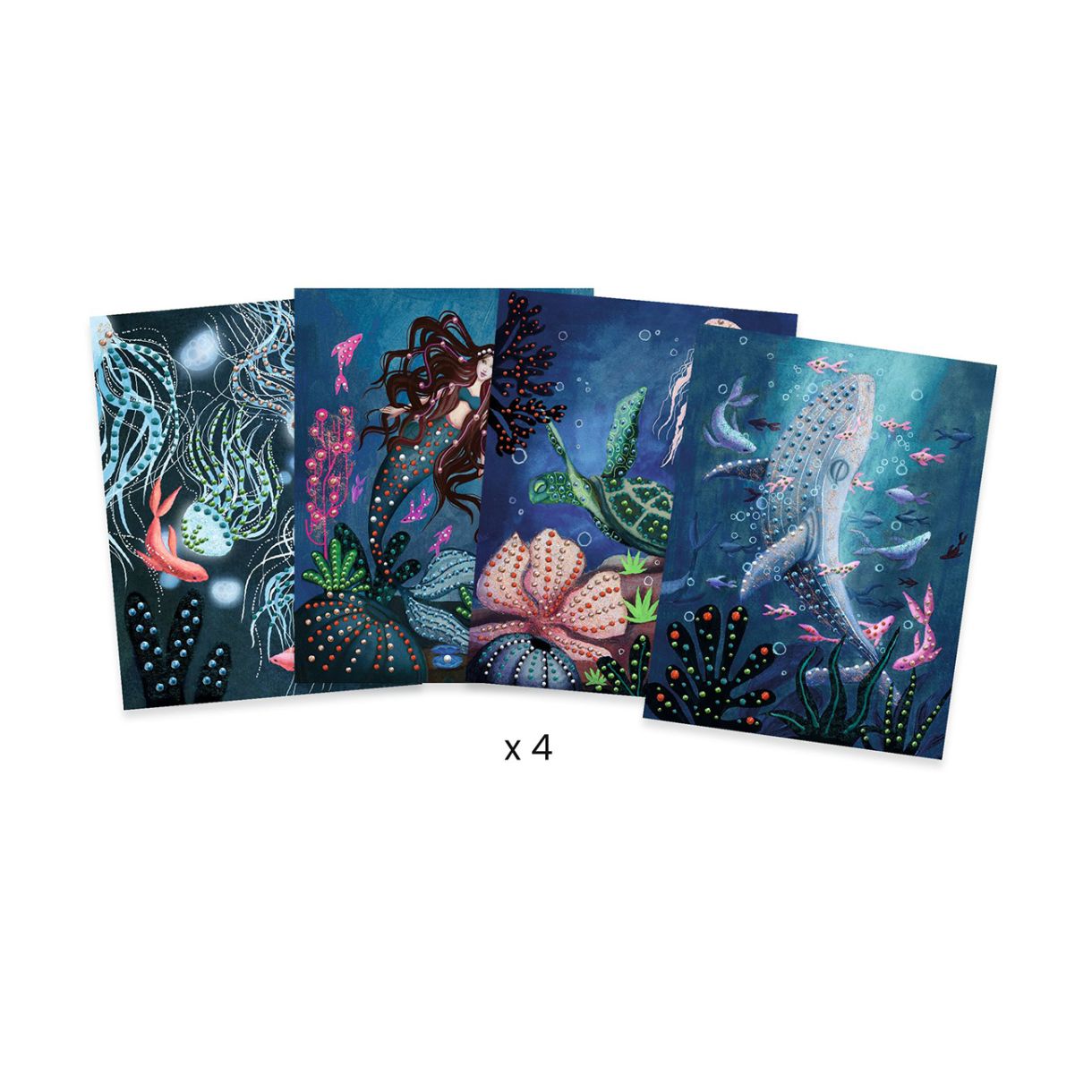Make 3D watercolor paintings of ocean depths