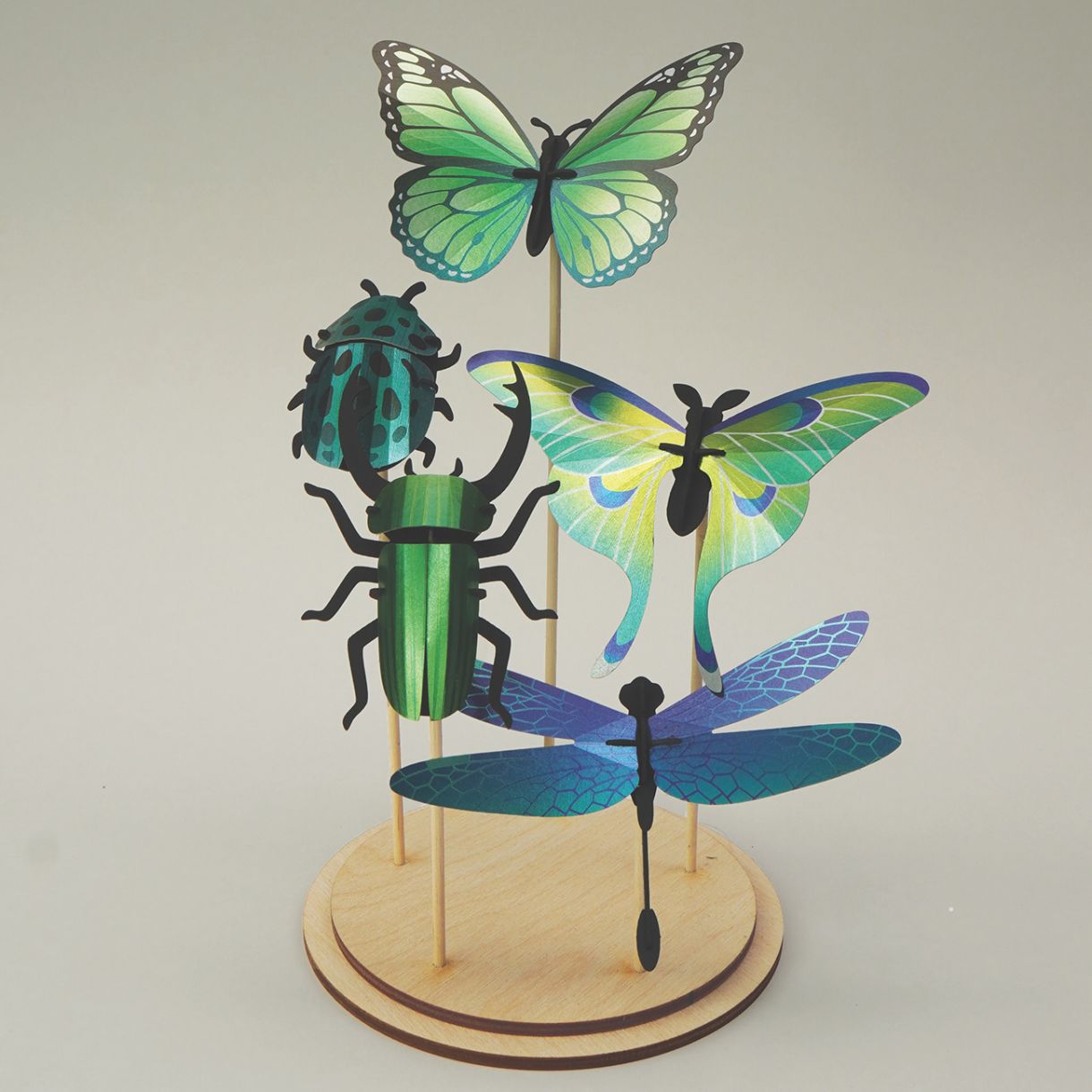 3d models for assembly insects Color green