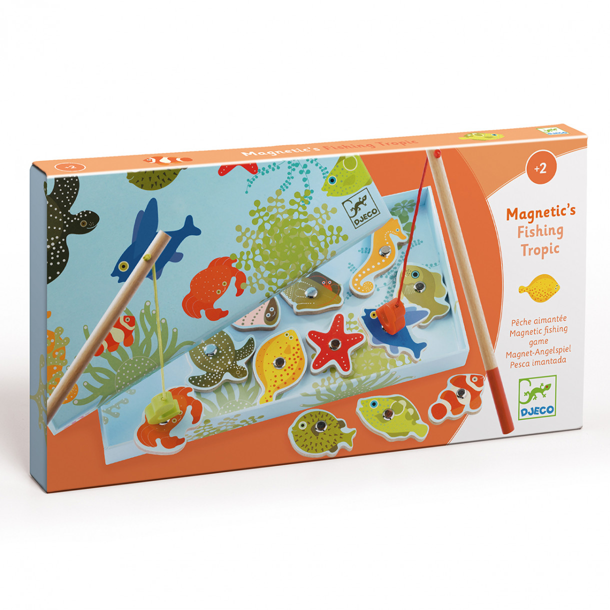 Игра с дървени магнити tropical fishing