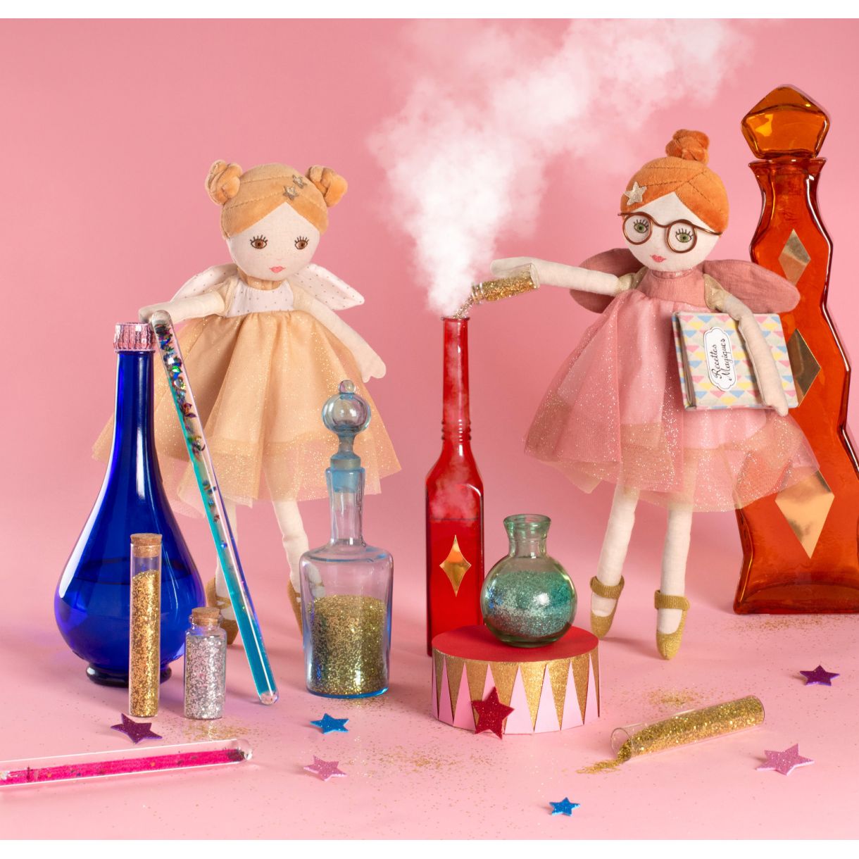 Soft doll golden fairy Melusine