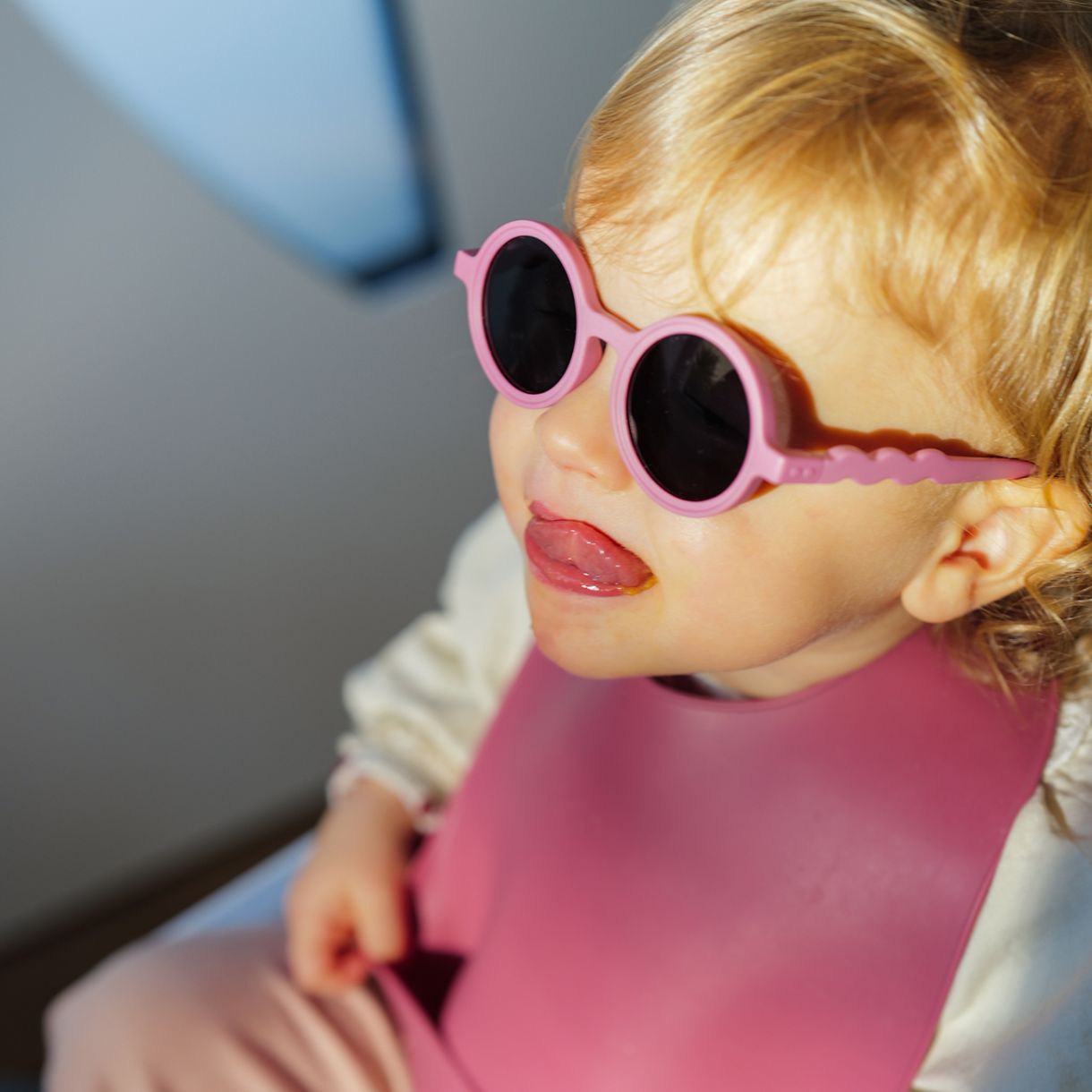 Детски кръгли слънчеви очила от 1г до 3г. Olivio&Co Цвят розово