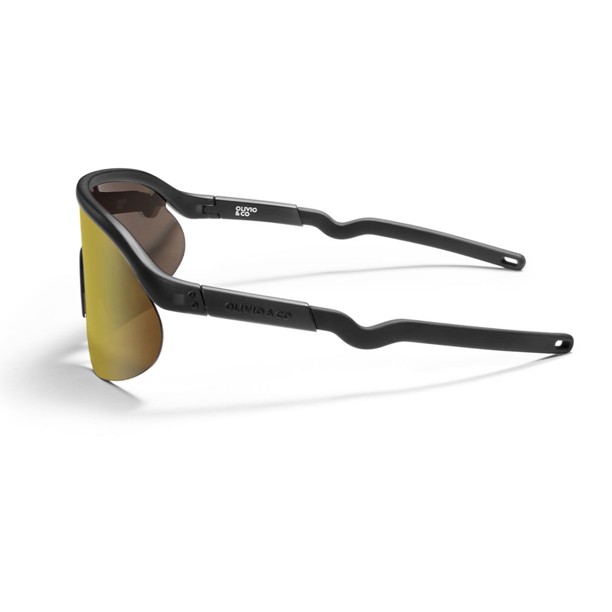 Sports sunglasses by Olivio&Co Gold color