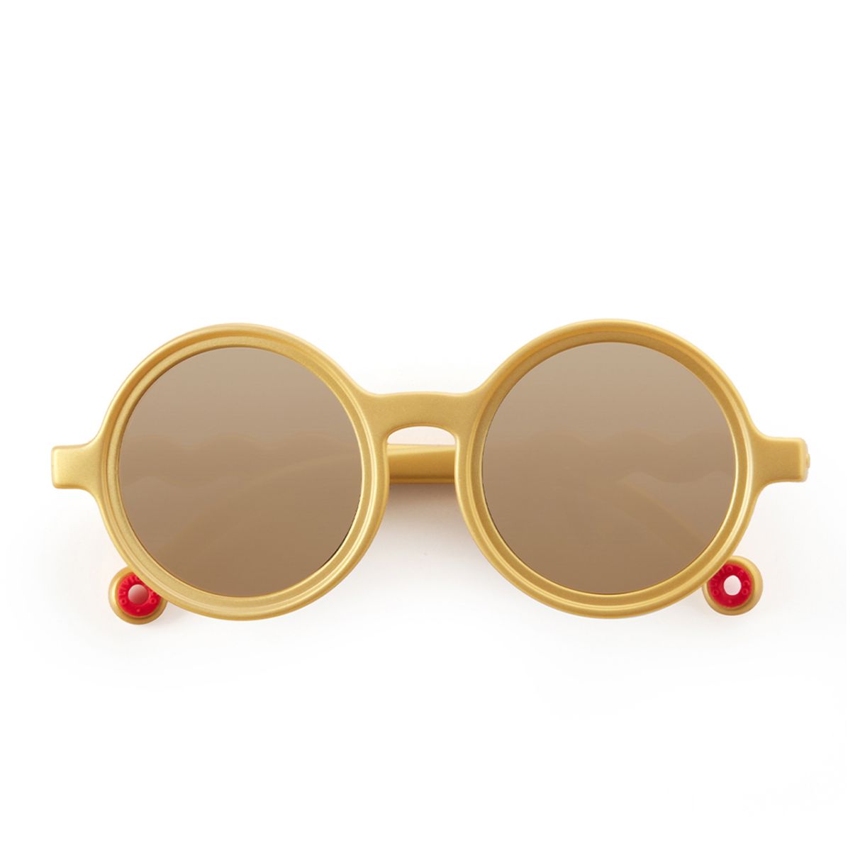 Children's round sunglasses from 18m to 3 years. Olivio&Co Gold color