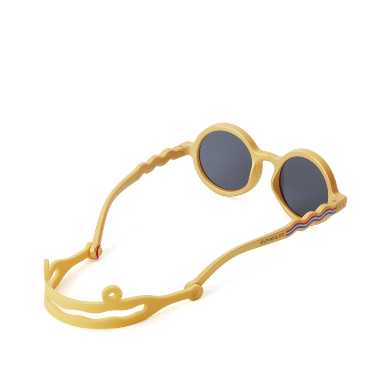 Children's round sunglasses from 18m to 3 years. Olivio&Co Gold color