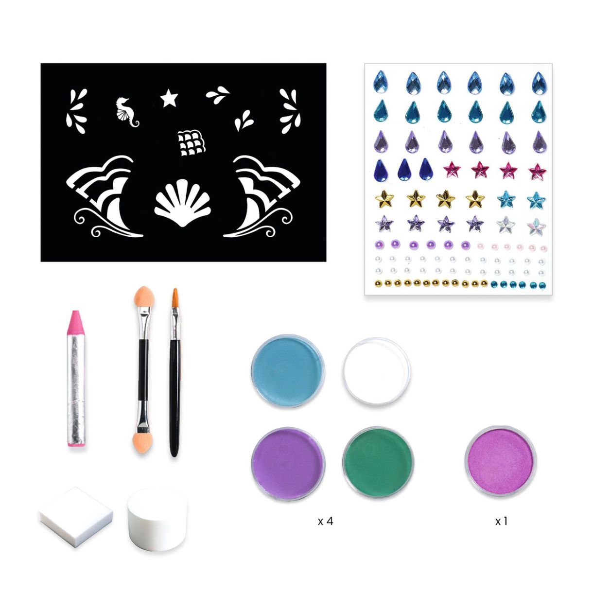 Pearl face makeup butterfly Djeco