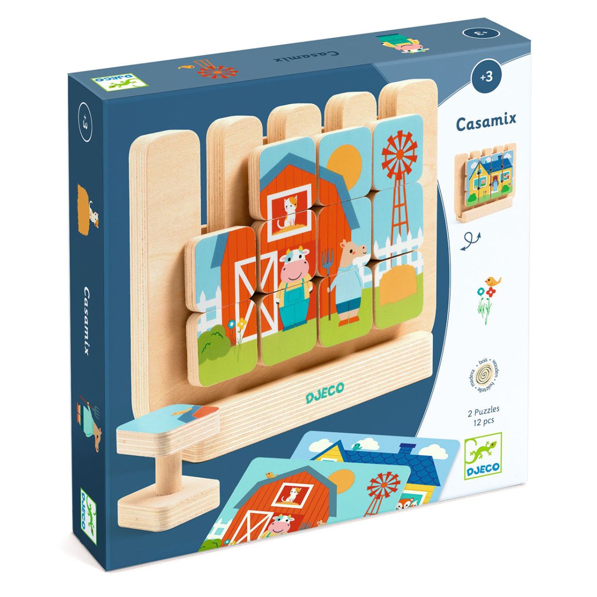 Игра дърво подреди къщата Djeco