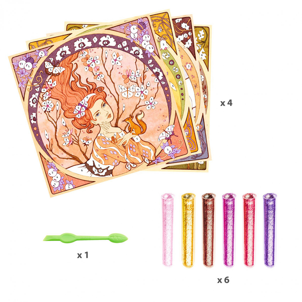 Colors with Alfons Mucha brocade