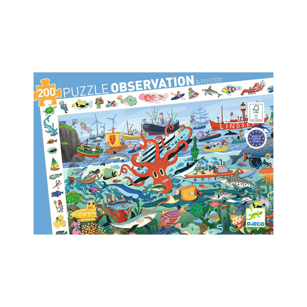 Observation puzzle sea secrets Djeco