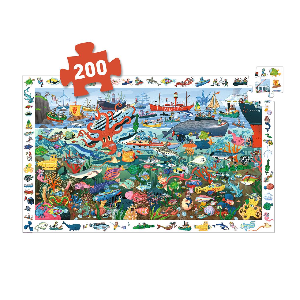 Observation puzzle sea secrets Djeco