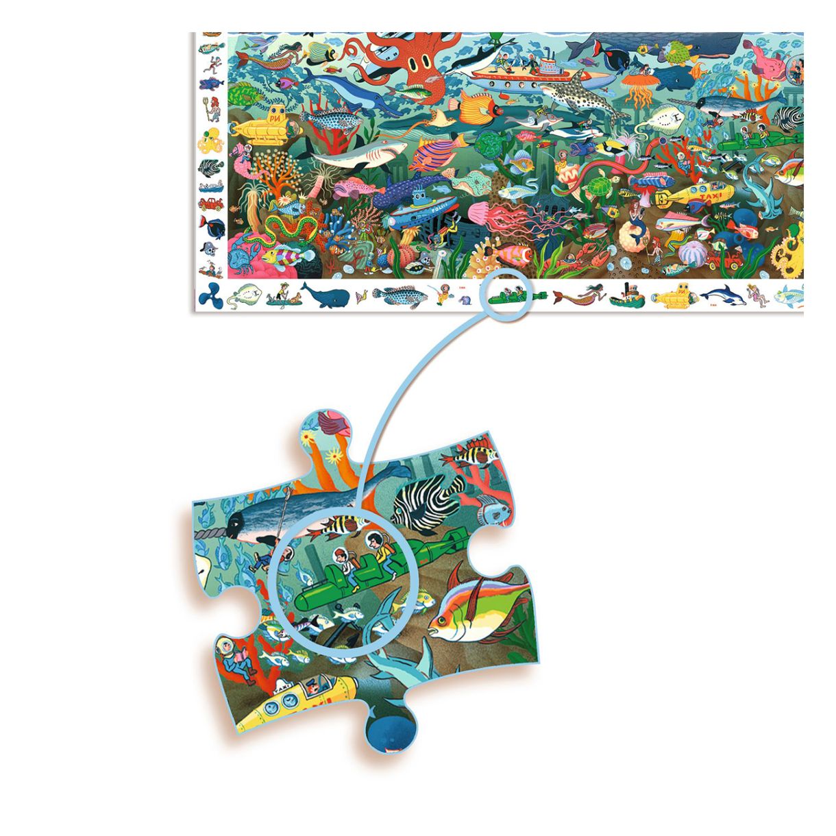Observation puzzle sea secrets Djeco