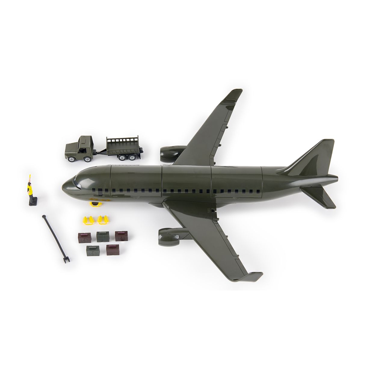 Toy military plane and accessories