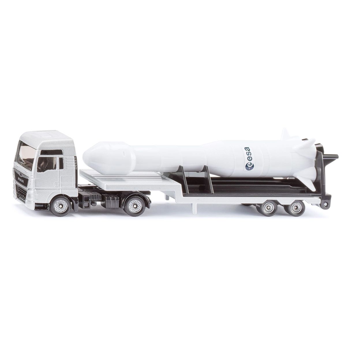 MAN truck toy with ESA space rocket