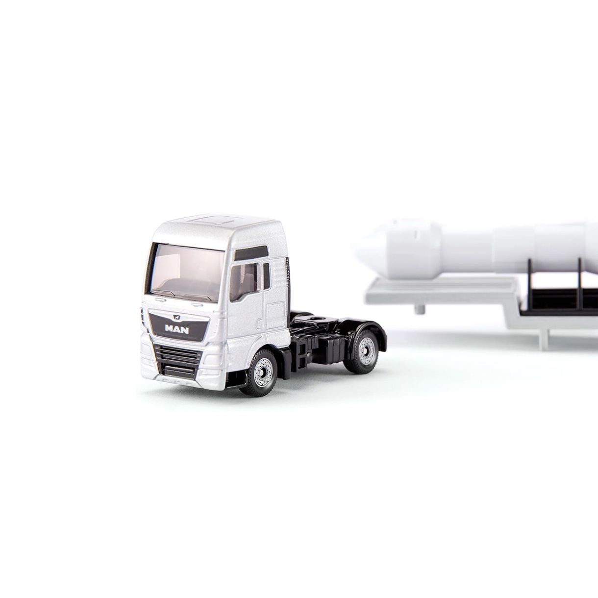 MAN truck toy with ESA space rocket