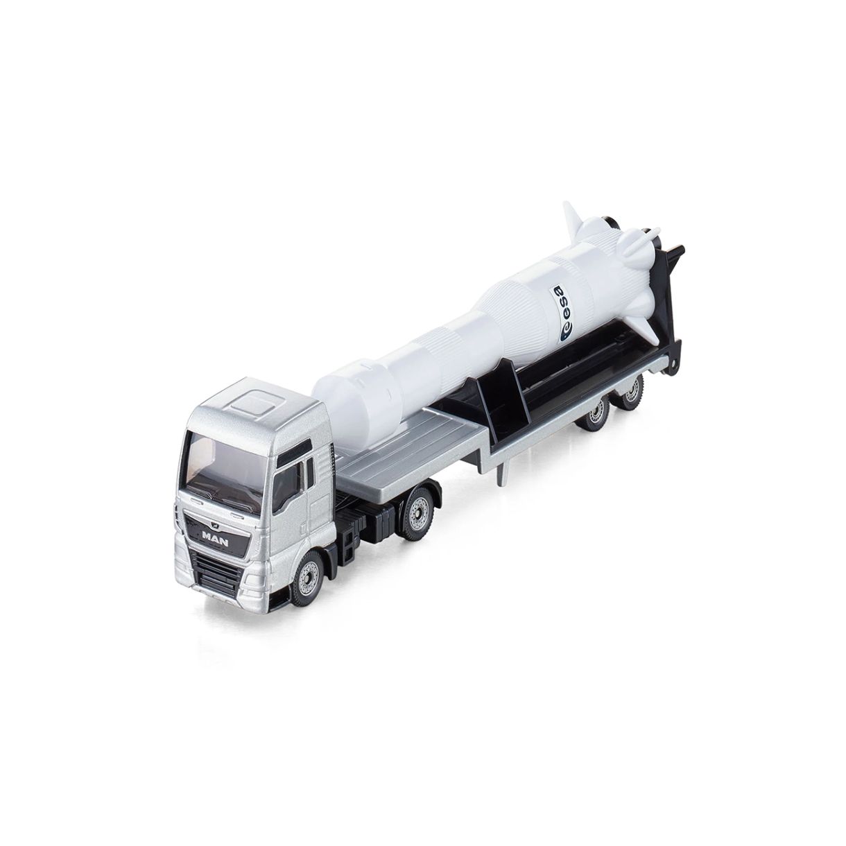 MAN truck toy with ESA space rocket