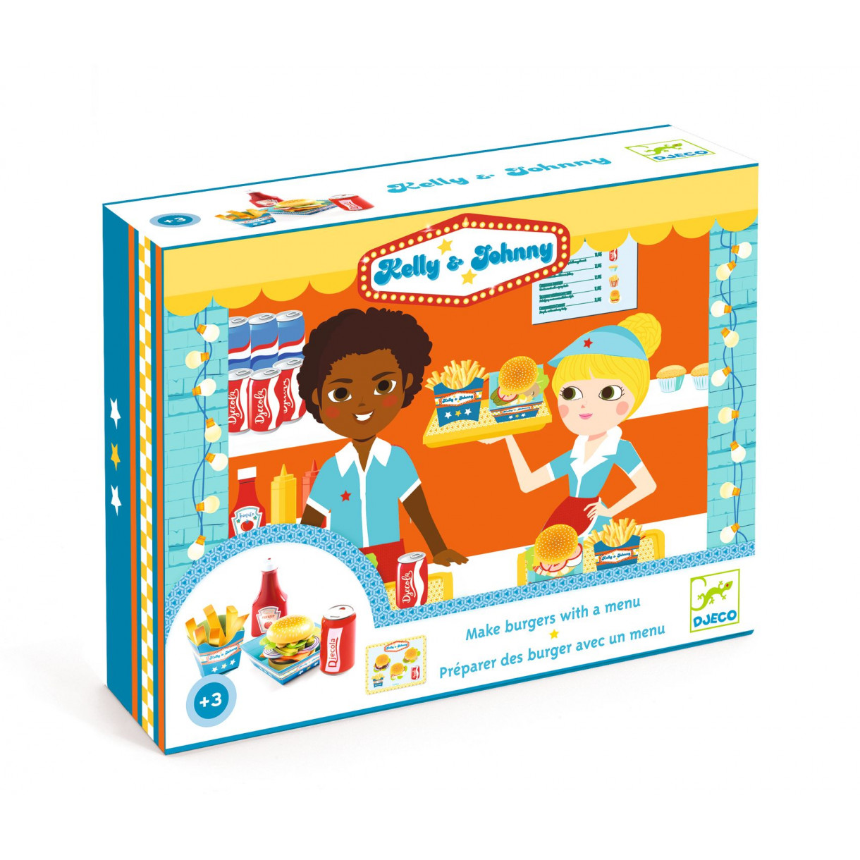 Kids Kit made Kelly and Johnny Burgers