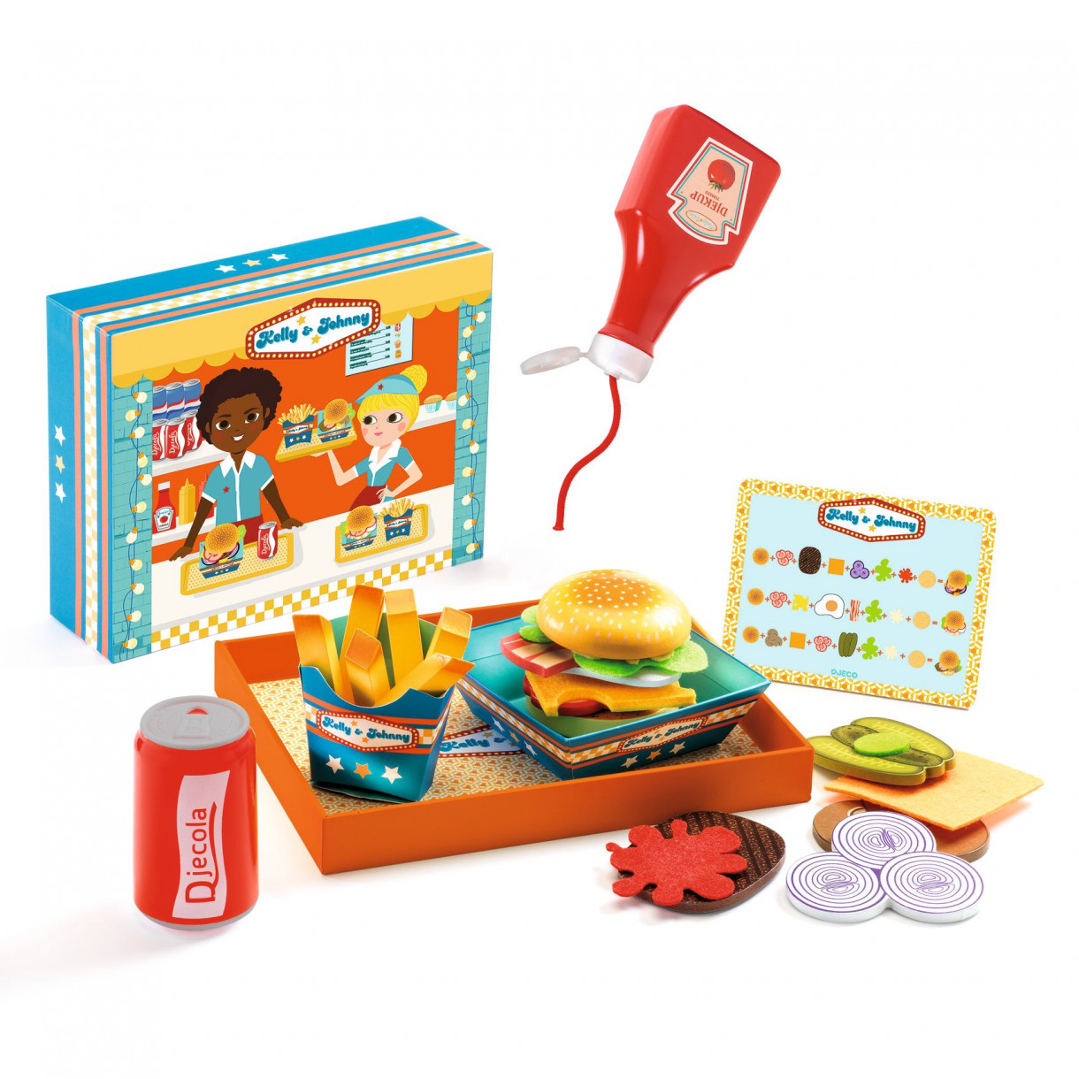 Kids Kit made Kelly and Johnny Burgers