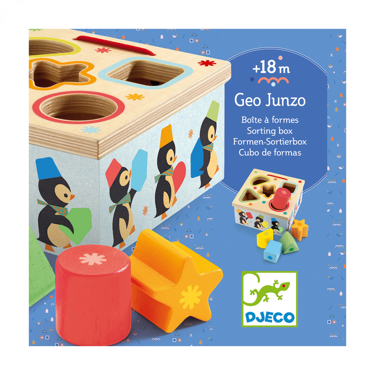 Дървен сортер - Пингвини