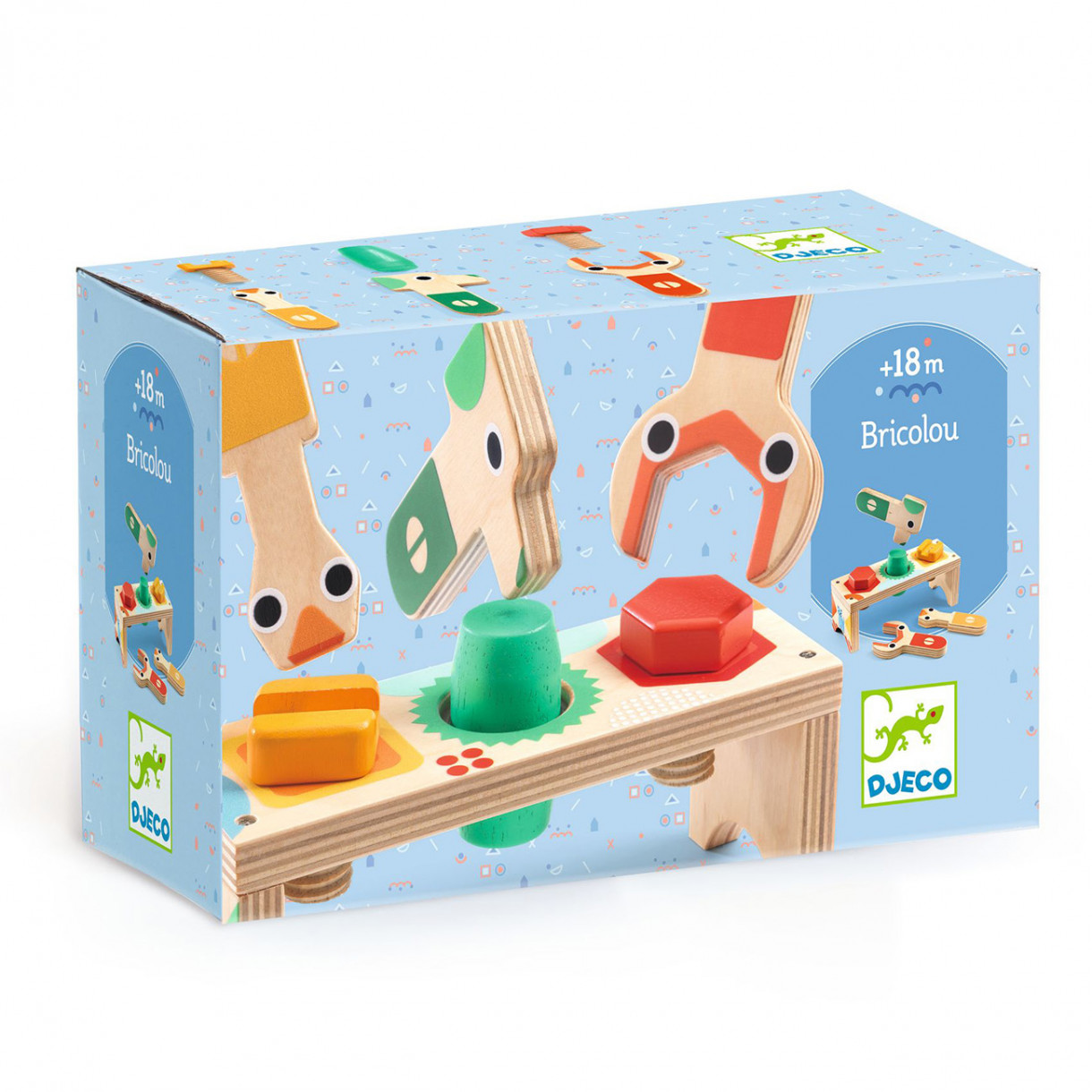 Wooden toy tools