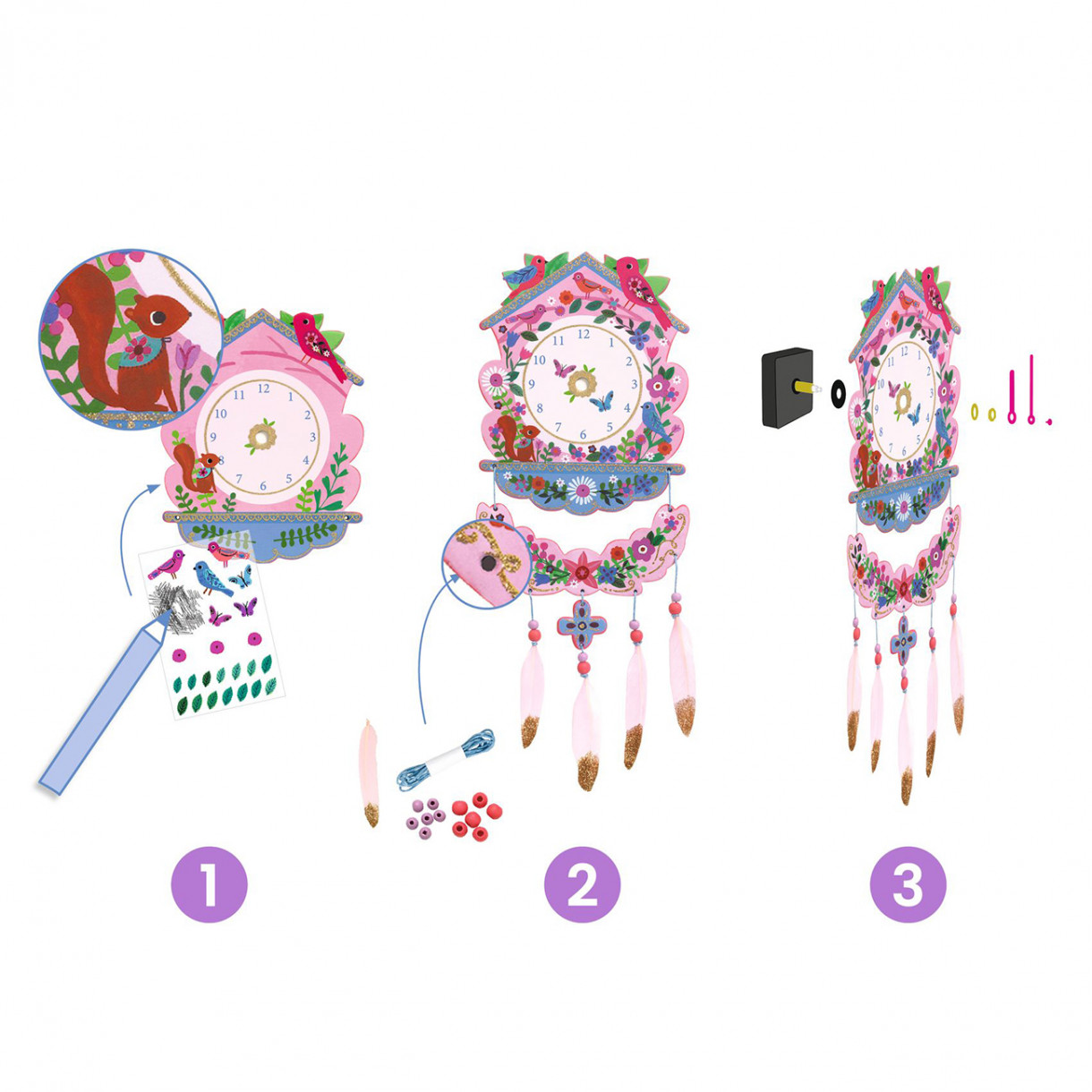 DIY wall clock kit