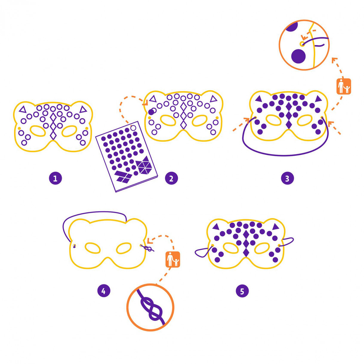 DIY Jungle Animals Trap Mask Kit