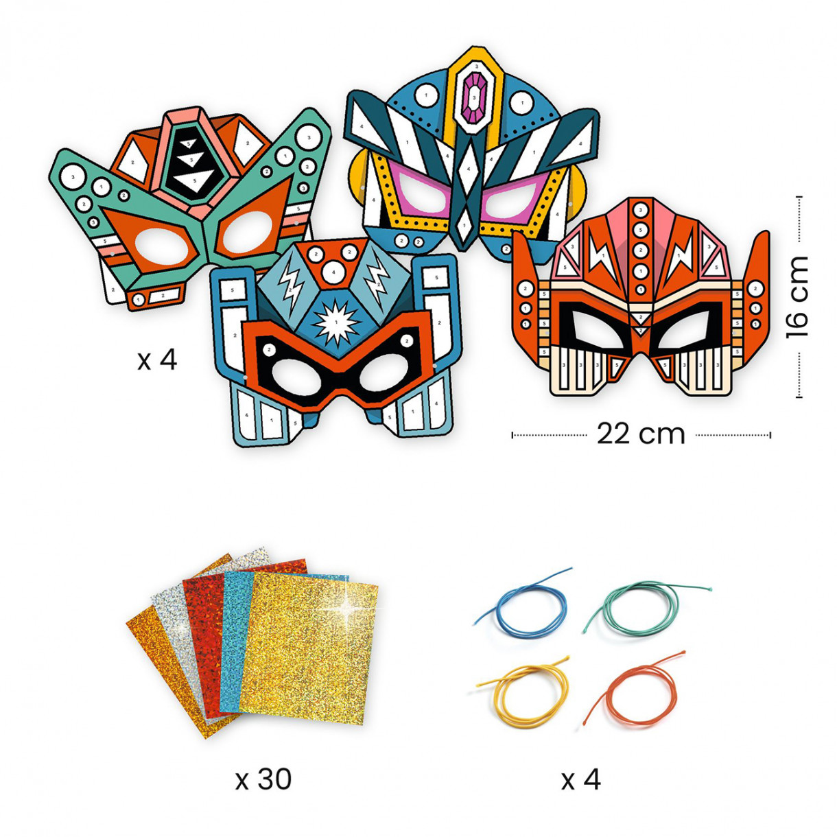 Комплект направи си сам маски супер роботи