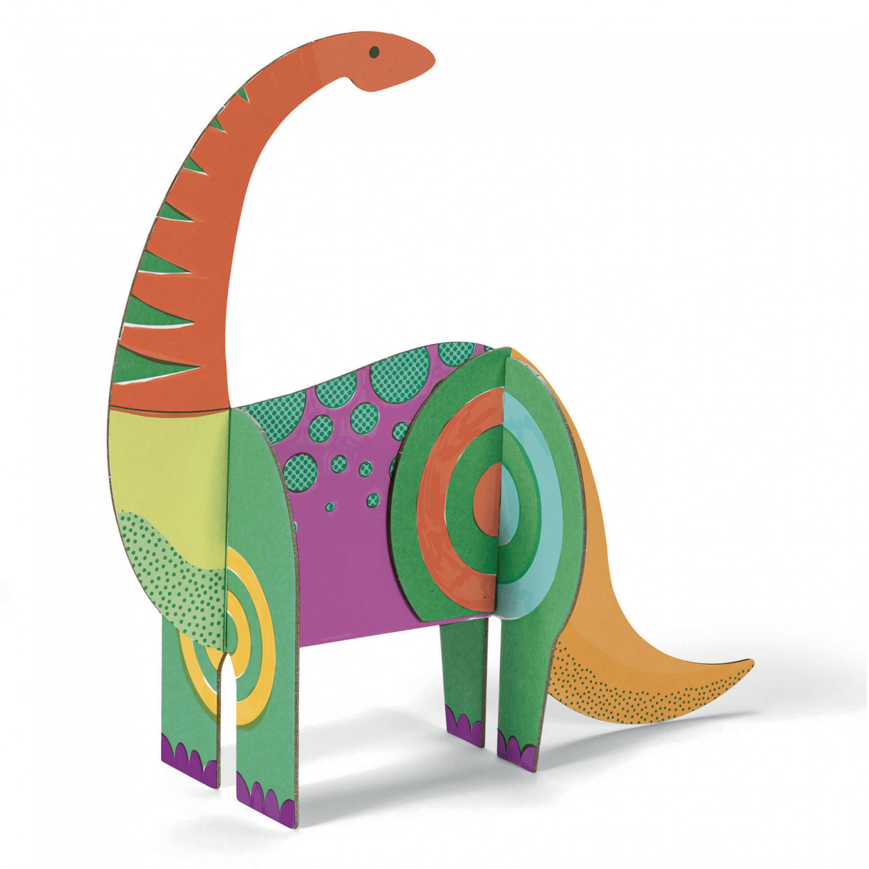 Assemble, color and play dinosaur set