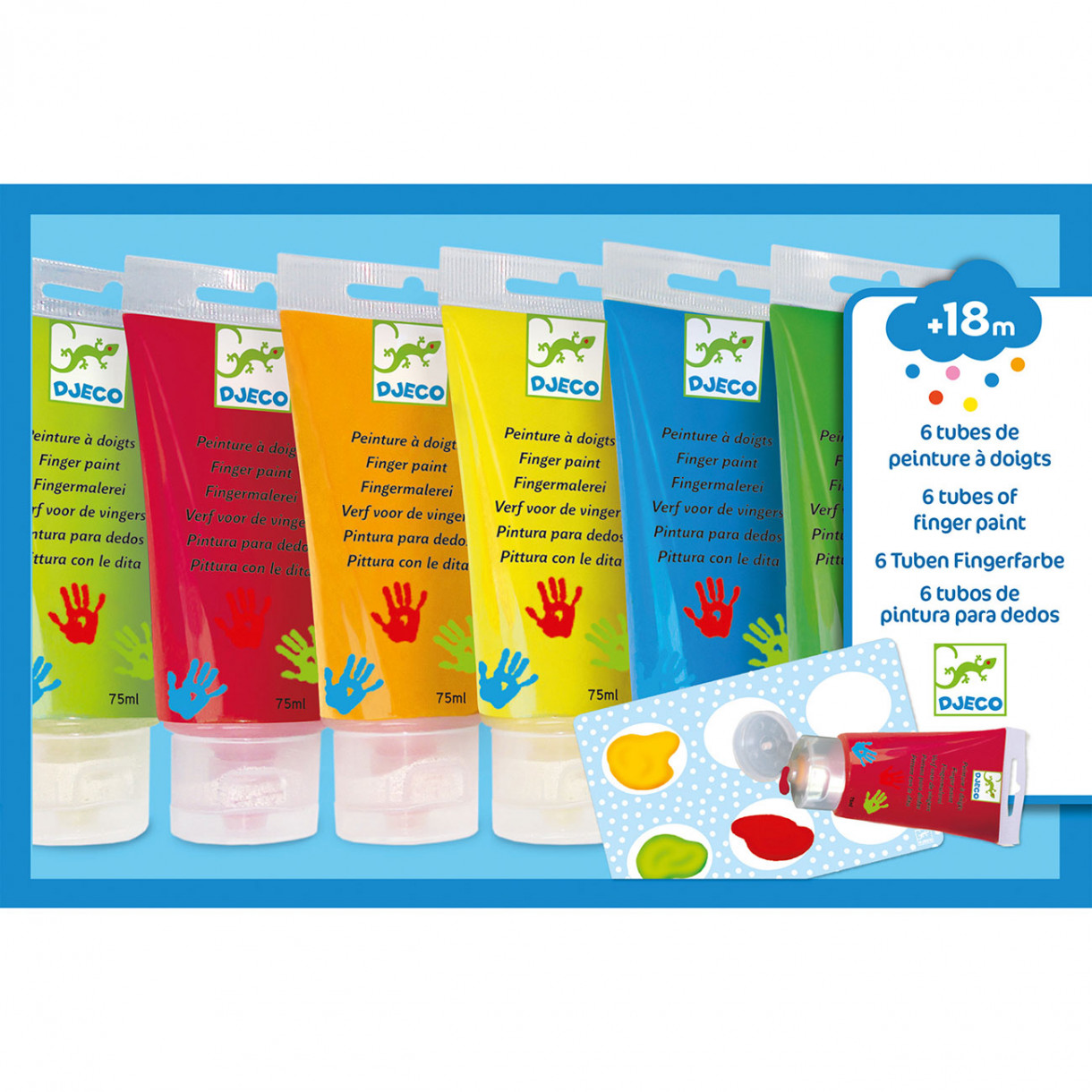 Finger paint in tubes - Djeco