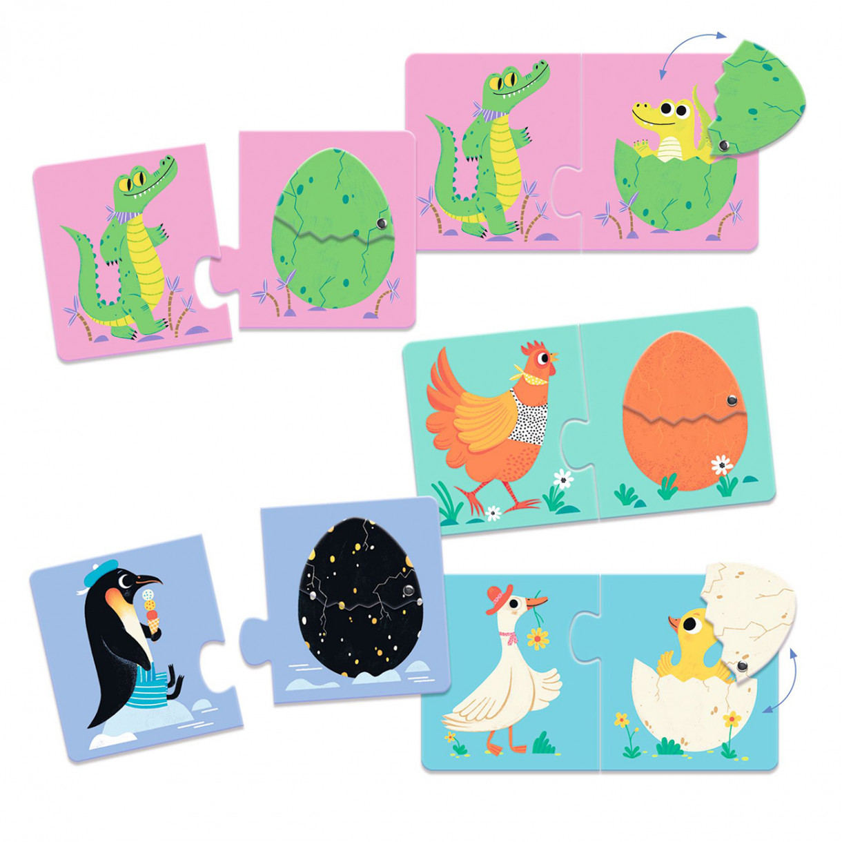 Puzzle duo fun eggs
