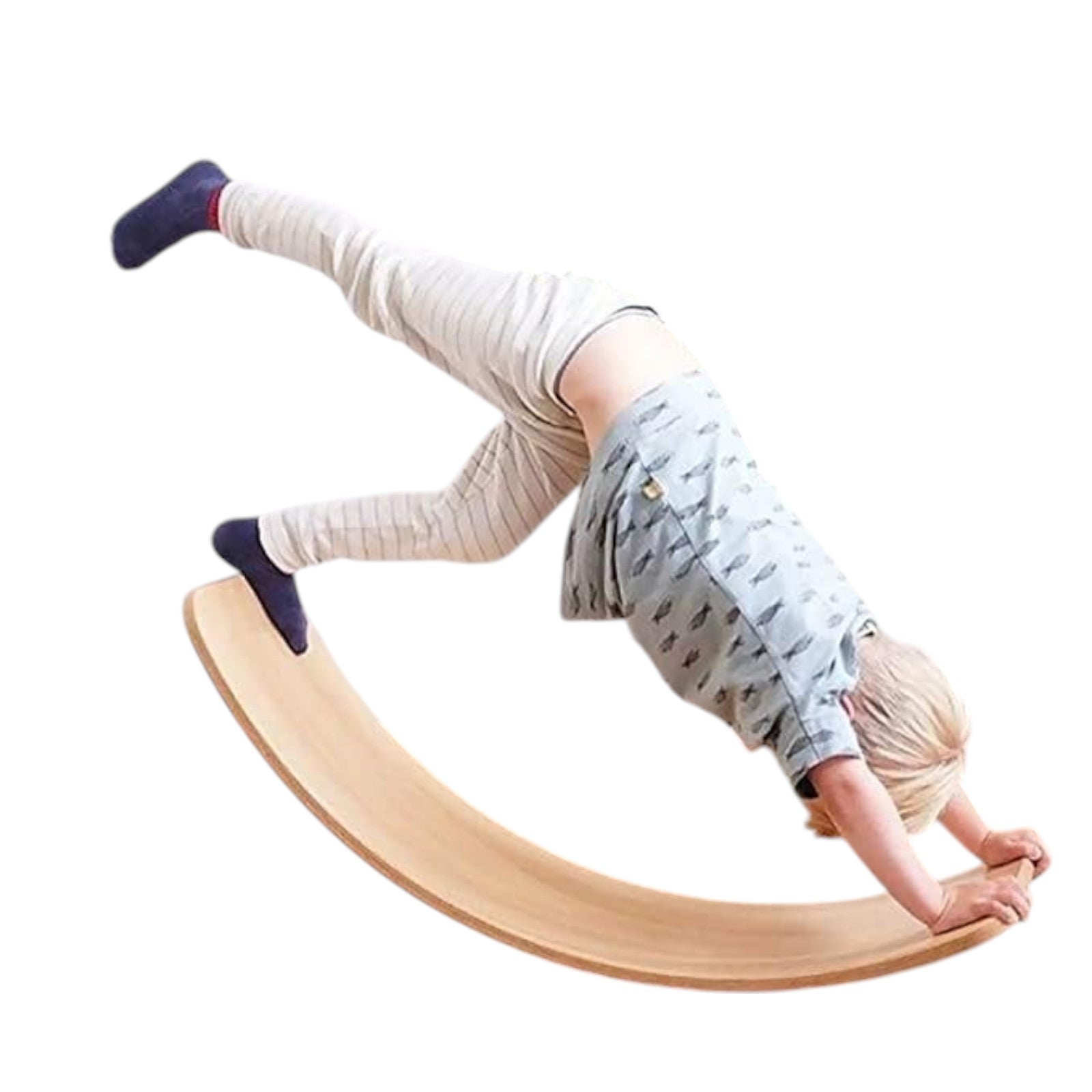Ginger Home Wooden Balance Board – Safe Toy for Children, 82x30x15 cm