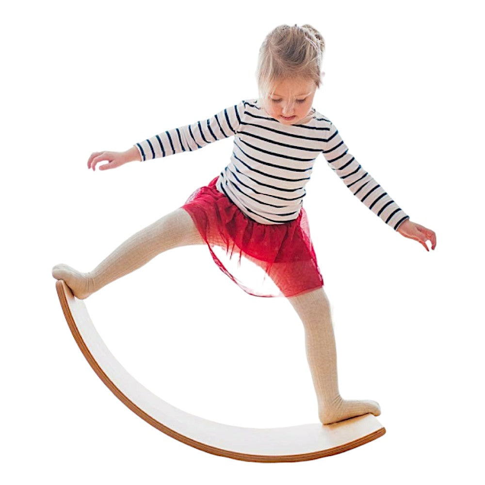 Ginger Home Wooden Balance Board – Safe Toy for Children, 82x30x15 cm
